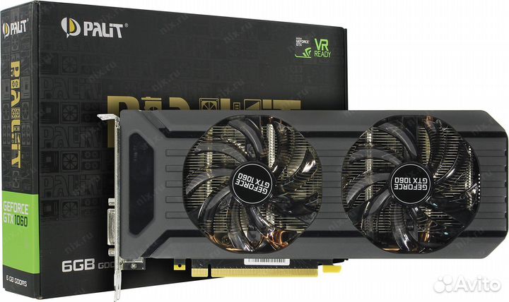 Видеокарта GTX 1060 6gb palit