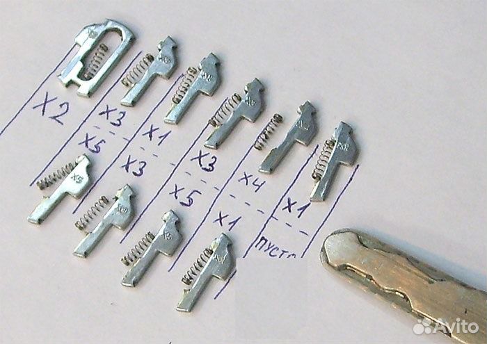 Пины (ремонт) замка зажигания для Honda HON66