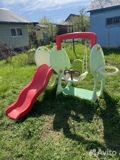 Детская горка и качели бу