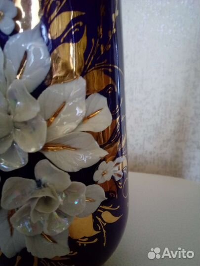 Ваза кобальт СССР