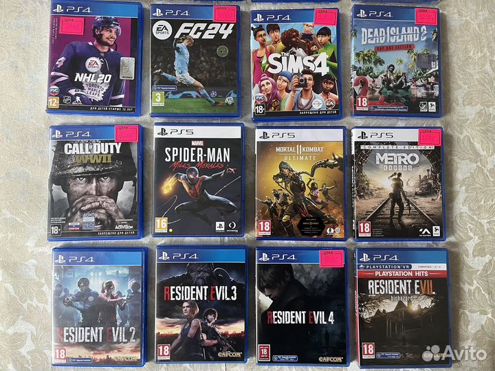 Игровые диски на ps4 и на ps 5