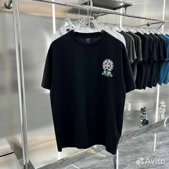 Футболка chrome hearts черная