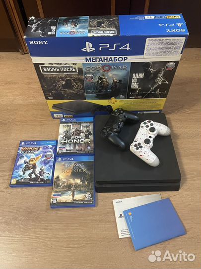 Sony playstation 4 slim 1tb с играми