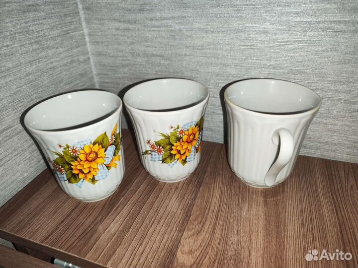 Чашки с цветочками