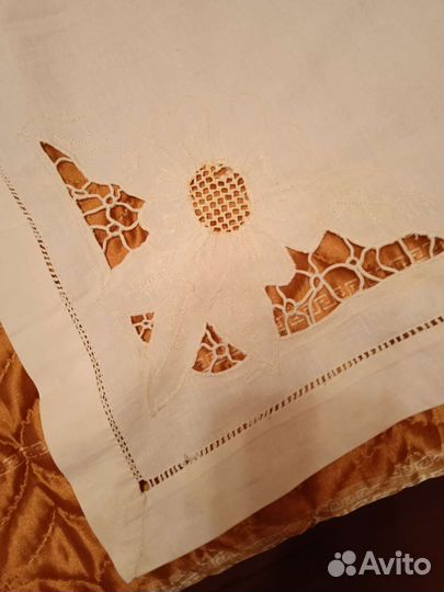 Скатерть салфетка ришелье старинная 50- е гг