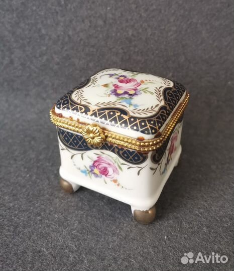 Шкатулка Мини для украшений, фарфор, новая