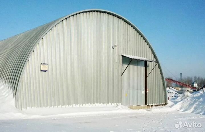 Строительство гаража склада ангара из сэндвич пане