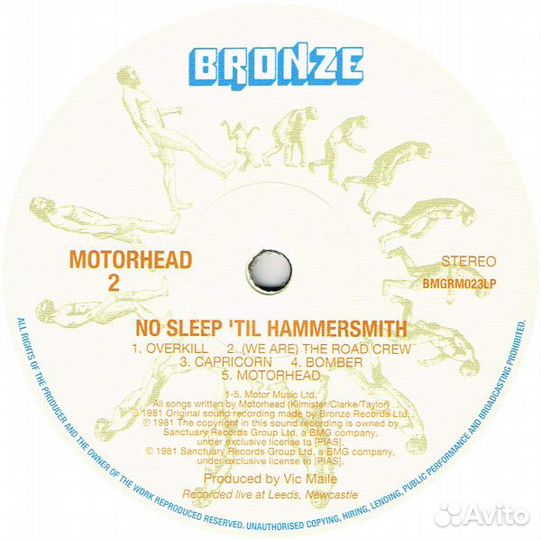 Виниловая пластинка Motorhead - No Sleep 'til Hamm