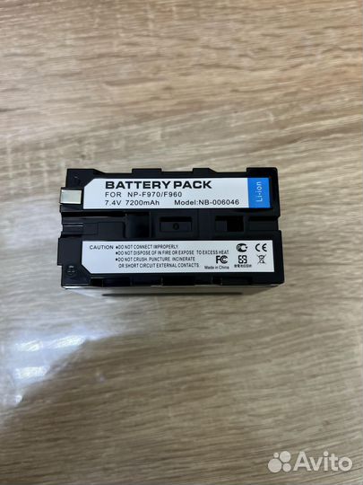 Аккумулятор для камеры Sony/осветительного оборудо