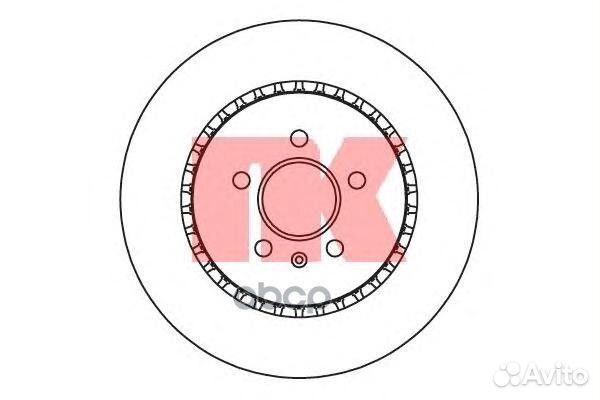2047156NK диск тормозной передний вентил Audi