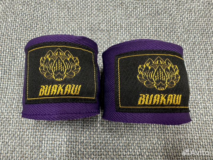 Бинты боксерские фиолетовые Buakaw 4 м