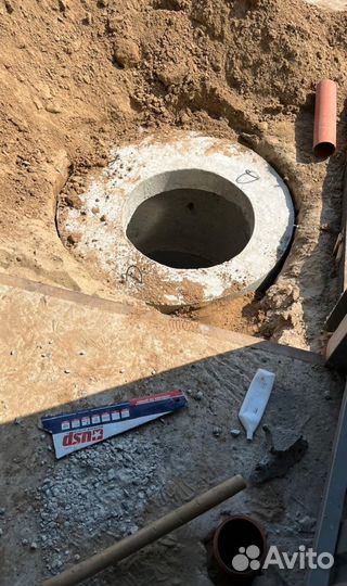 Септик под ключ, копка ямы, колодец