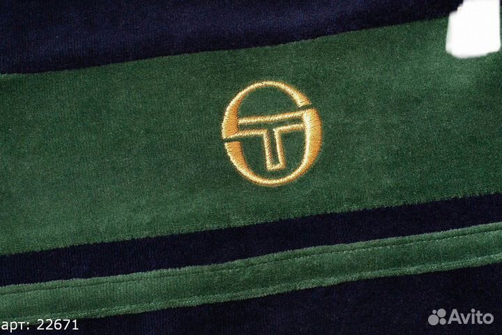 Одимпийка sergio tacchini green ) синяя