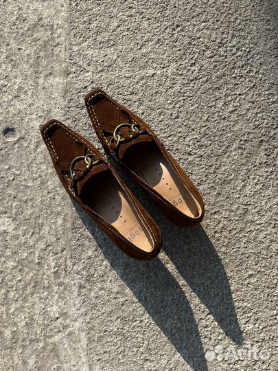 Замшевые коричневые туфли Hogl, 38, 5