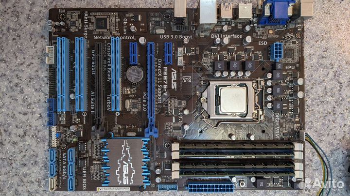 Материнская плата 1155 asus p8b75-v