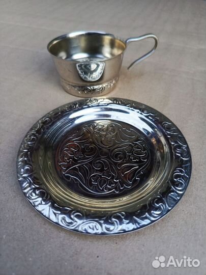 Подстаканники и чашки СССР клеймо мнц