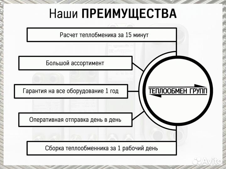 Теплообменник паяный 5 кВт (для чиллера)