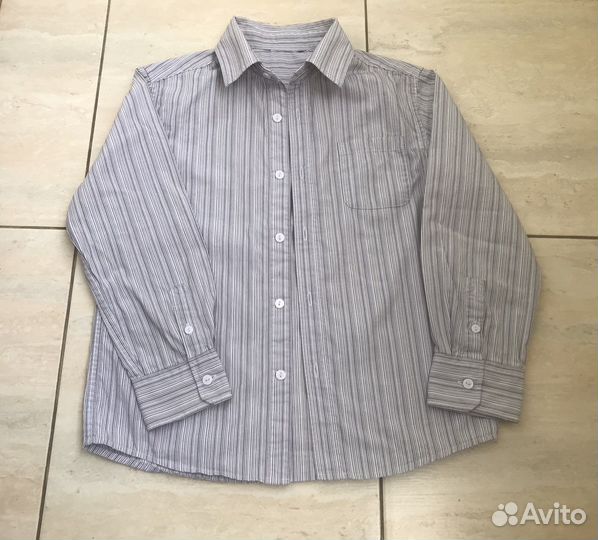 Розовая рубашка BPC Benetton Sisley HM на 7-9л