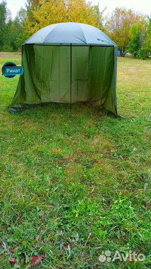 Карповый зонт со шторкой