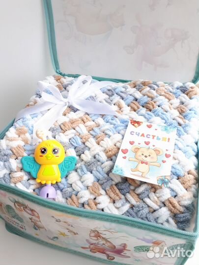 Плед детский плюшевый