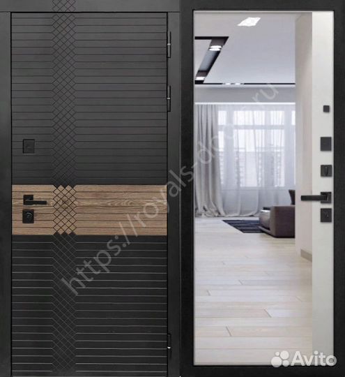 Входная дверь в стиле хай-тек