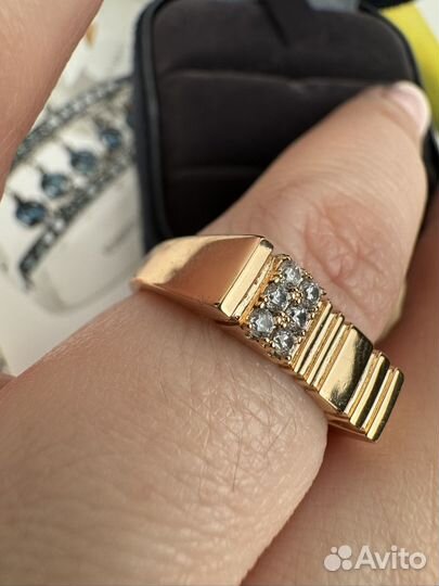 Перстень на мизинец Позолота