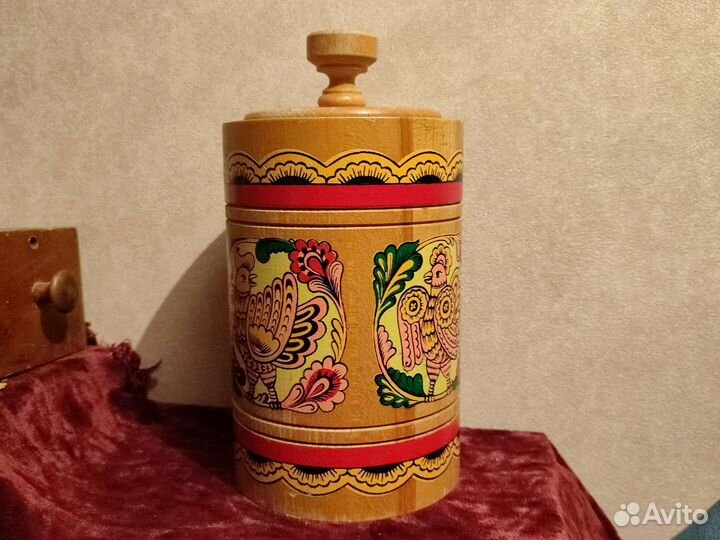 Бочонок, банка из дерева, СССР, Новый