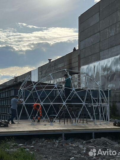 Сборка / монтаж глэмпинга / геокупола