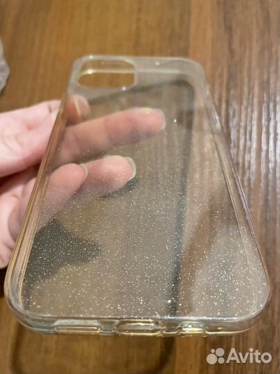 Чехол с блестками силиконовый iPhone 12/12pro