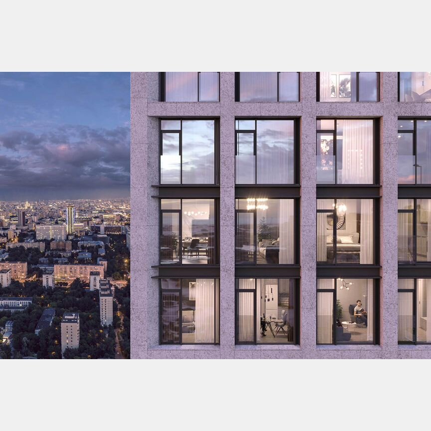 2-к. квартира, 85 м², 53/55 эт.