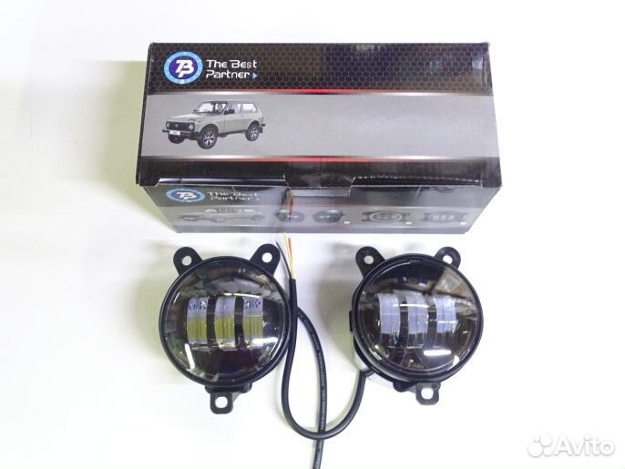 Противотуманки Led приора калина газель 55w