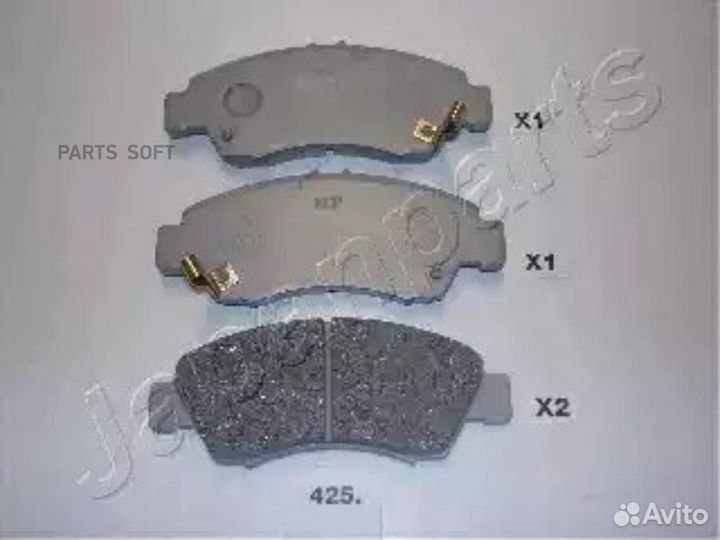 Japanparts PA425AF Колодки пер.диск.Honda Civic CR
