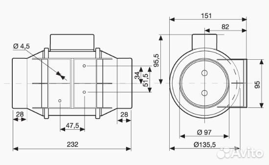 TD-160/100 NT silent Канальный вентилятор Soler &a