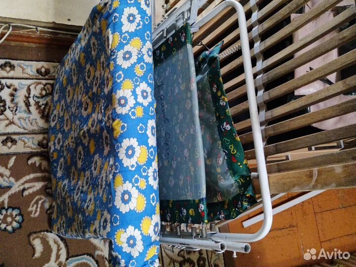 Раскладушка с матрасом бу детская