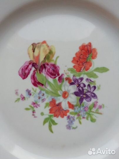 Тарелка Мейсенский букет, Дулево