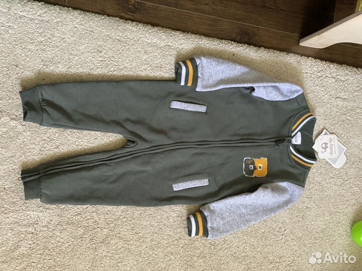 Комбинезон флисовый с начесом baby go 92