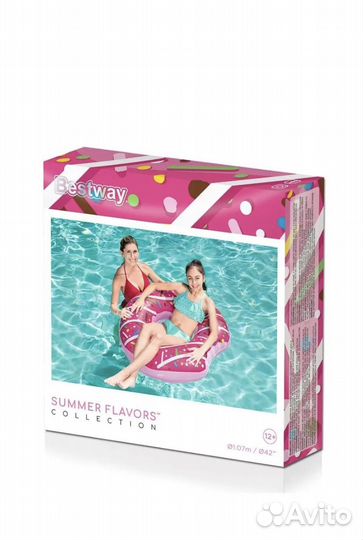 Надувной круг пончик