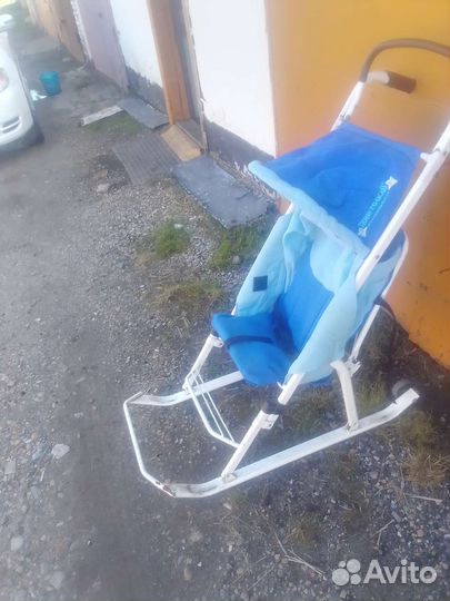 Детские санки коляска бу