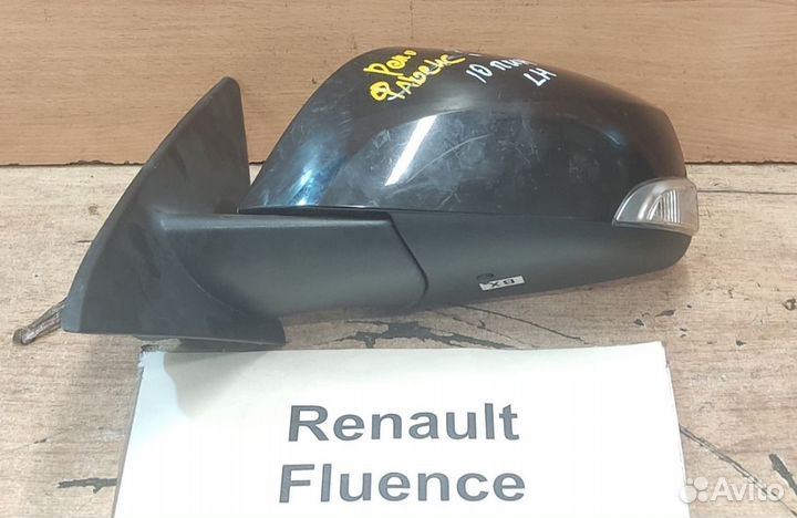 Зеркало Lh повторитель 10 пин Renault Fluence, 10г