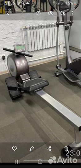 Велотренажер, гребной тренажер