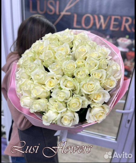 Цветы, 101 роза, букеты из роз, доставка