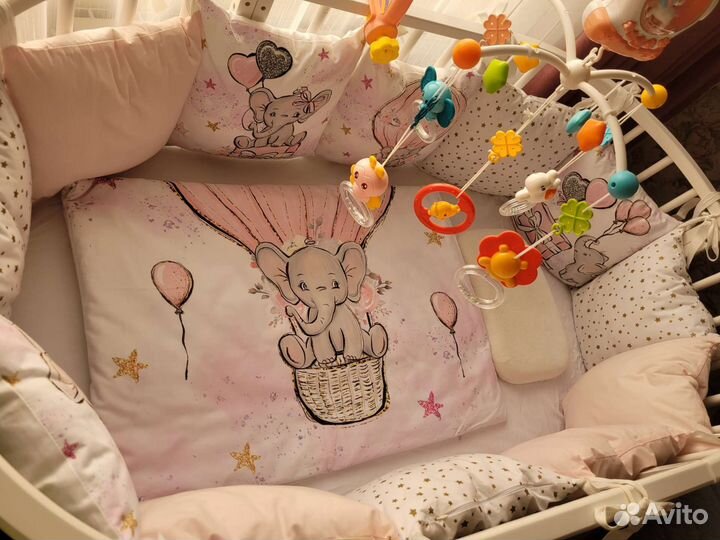 Детская кроватка трансформер с маятником 7в 1