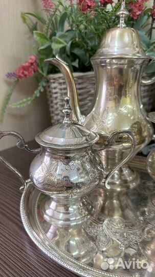 Кофейный набор серебрение