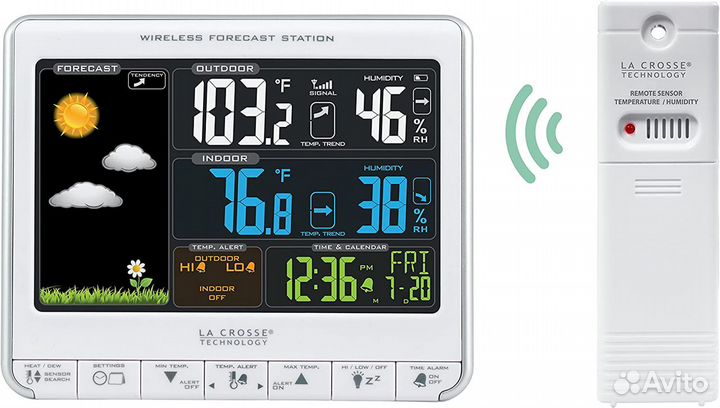 Новая USA La Crosse Technology 308-1412S Color LCD