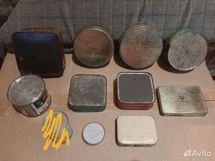 Банка баночка СССР жестяная редкая