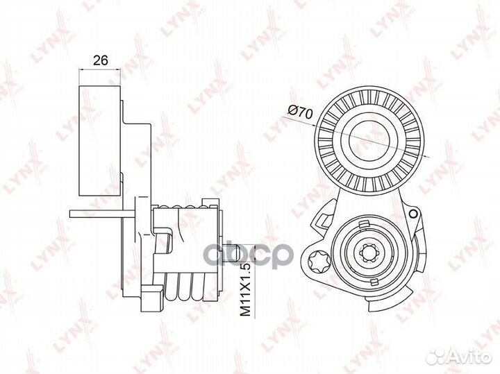 Натяжитель ремня навесного оборудования PT3009