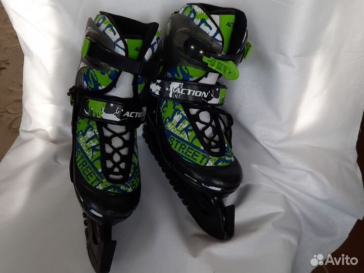 Коньки детские раздвижные 34 37