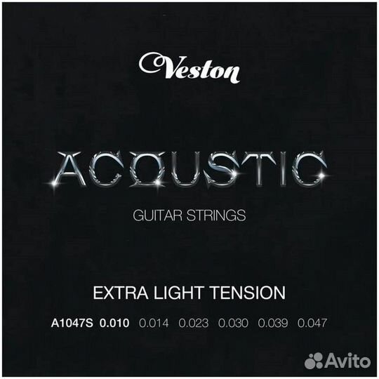 Veston A1047 B - струны для акустической гитары