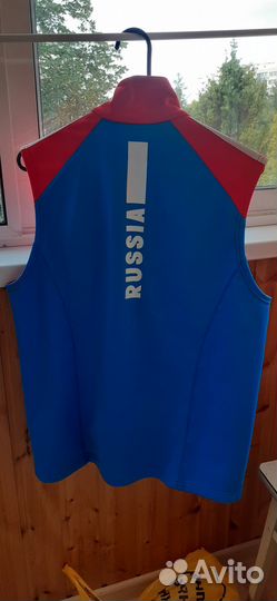 Лыжная разминочная жилетка