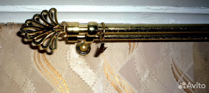 Карниз для штор, металлический, двухрядный, 2м